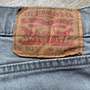 Levi's Men's Slim Straight Jeans in Gray